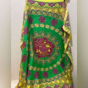 100% Authentic Versace Silk Medusa Scarf 34”x34”